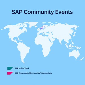 🌍 Experience the power of connection at SAP Community events around the globe! Over the past year, more than 10,000 SAP enthusiasts have connected through in-person events like SAP Inside Track, Community Meet-up, SAP CodeJam, and many more. Your turn! 🫵 📍 Discover events near you: https://sap.to/6181NNf6S | SAP Community