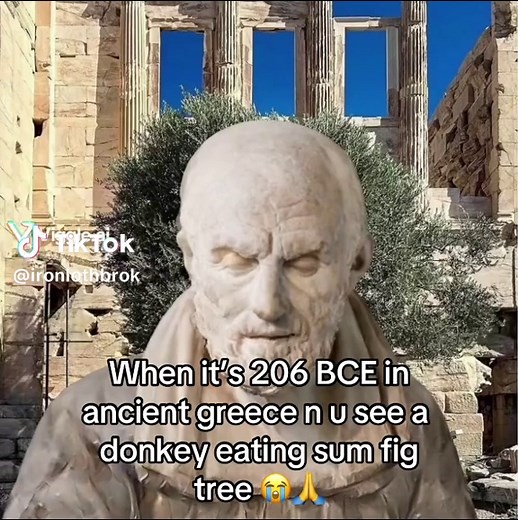 Donkey Enjoys Figs in Ancient Greece
