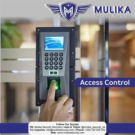 Mulika Security Services | Managing who enters your space should be seamless and secure. Our biometric access control systems eliminate the risks of lost keys or... | Instagram