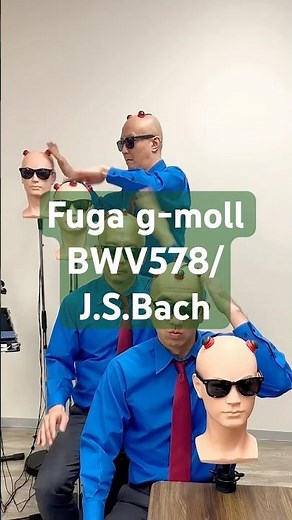 【Fuga g-moll BWV578/J.S.Bach】 by Head Percussion😎🙌 #バッハ #小フーガハゲ短調 #ハゲの歌 #小フーガト短調