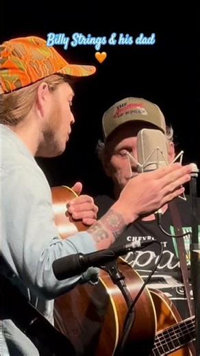 Billy Strings and his dad Terry Barber @ Charlotte Bluegrass Fest 🧡 #billystrings #dad #terrybarber