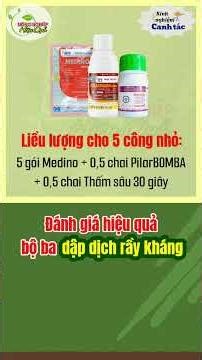 Evaluating the effectiveness of a tripartite control system against resistant planthoppers #farmi...