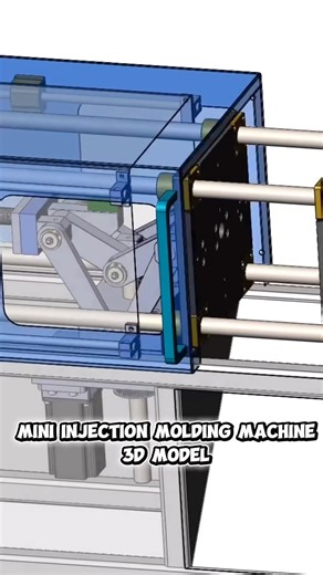 3D model of Mini injection molding machine
