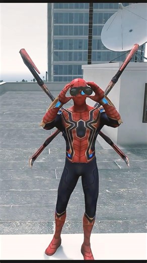 Spider-Man and Iron Man come to rescue Captain America #shorts #spiderman #superhero #gta5