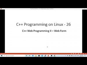 C++ Programming on Linux - Web Application HTML Form and using CGI Library CGICC