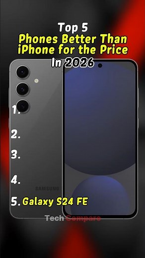 Top 5 Phones Better Than iPhone for the Price (2026) 🔥 Best Value Flagships! #smartphone