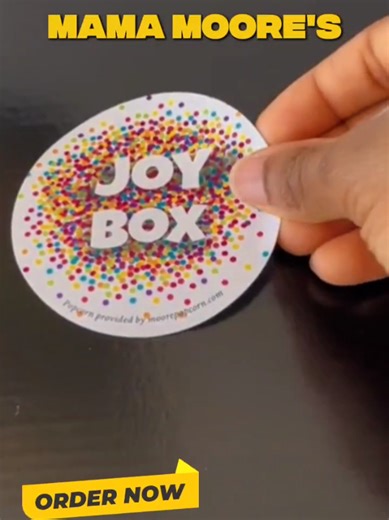 Unbox happiness with the Joy Box from Mama Moore's Gourmet Popcorn 🍿✨ Packed with a delicious variety of our handcrafted, small-batch flavors, the Joy Box is made to share, celebrate, and satisfy every craving. Sweet, savory, and everything in between—there’s a flavor for everyone inside! Perfect for: 🎁 Gifting someone special 🎉 Parties & celebrations 🏢 Office treats 💛 Or just because YOU deserve it Every handful is popped to perfection and bursting with flavor. Don’t just send a gift—send 