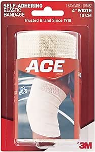 ACE 4" Self-Adhering Elastic Bandage, White