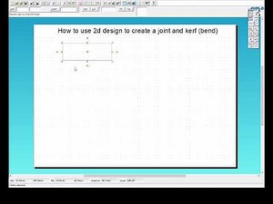 How to use 2d design to create a comb joint and kerf (bend)