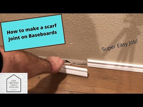 How To Splice Baseboards Using a Scarf Joint.