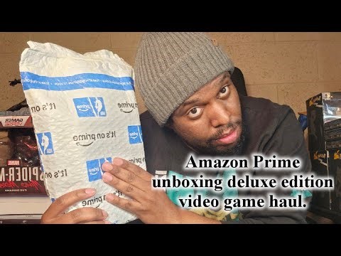 Amazon Prime unboxing deluxe edition video game haul.