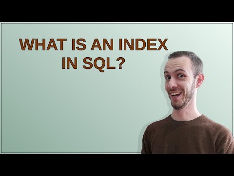 What is an index in SQL?