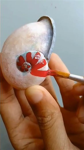 snail shell painting art🐚#diy#art# painting#shorts