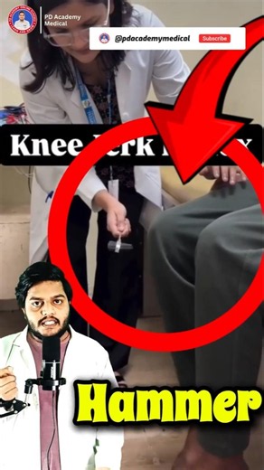 Knee Jerk Reflex Test 😲 Why Your Leg Kicks Automatically? #shorts