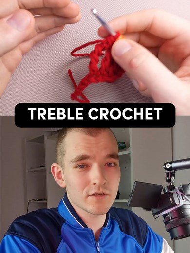 Crochet Tutorial - Treble Crochet Very fun stitch because it can be really different And you can experiment with it a lot Have fun ❤️ #slavacrochets
