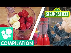 Sesame Street: Fruit Snack Recipes | Cookie Monster's Foodie Truck Compilation - Videos For Kids