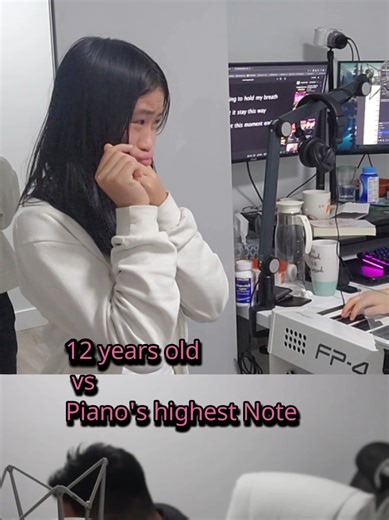 12 years old vs Piano's highest Note! Abby has been learning singing from me for 6 months now. She's becoming a whistle monster with almost a 6 octave range.. So proud!! #vocalcoach #singinglessons #whistle #howtosing #vocalcoaching