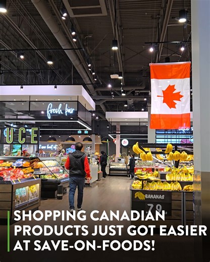 1.1K reactions · 185 shares | Shopping Canadian just got easier at Save-On-Foods!  Look for the maple leaf and the “Product of Canada” or “Made in Canada” labels in our stores to easily support local companies and communities. Fill your cart with Canadian-made favourites and enjoy the best of local!  Find all your Canadian essentials here: https://www.saveonfoods.com//categories/category/canadian-products-id-1202042915 | Save-On-Foods | Facebook