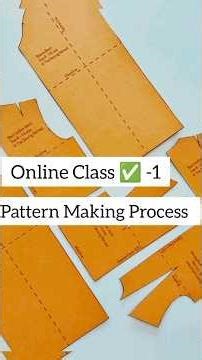 Pattern Making Process Class ( 1 ) #patterncutting #cuttingstitching #patternmaking