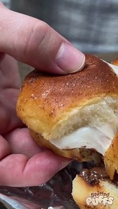 Combine the irresistible sweetness of creamy caramel filled Stuffed Puffs Marshmallows with soft, fluffy sandwich rolls covered in buttery cinnamon for a treat they'll beg for! | Stuffed Puffs