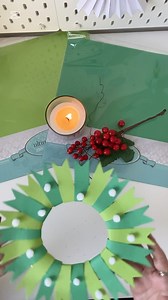 Festive Christmas wreath using Couture Creations verdant and chrysalis cardstock! #couturecreations #paper #papercraft #cardstock #christmascrafts #kidscrafts #easycraft #easytutorial #fyp #diyproject | Couture Creations | Facebook