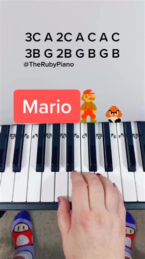 Mario Theme Song Piano Tutorial