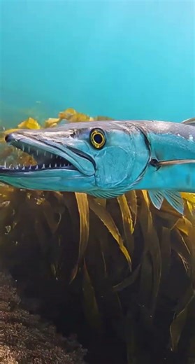 Senegal fishing Barracuda fish using off-shore plug hoochie fishing lure