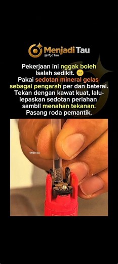 Ternyata Begini Cara Gampang Pasang Baterai Korek!