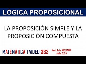 Simple and compound proposition