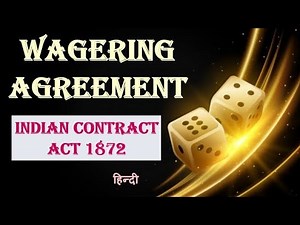 Wagering Agreement | Indian Contract Act 1872 | AQ Legal Hub