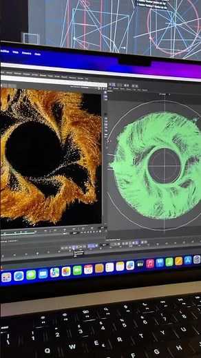 Creating a Sand Gold Vortex with New Particle System in Cinema 4D by Maxon #cgi #c4d #cinema4d #3d