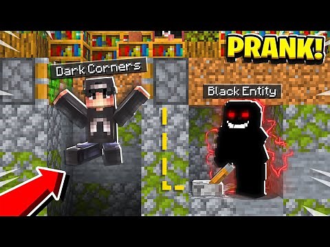 Pranking as The BLACK ENTITY in Minecraft! (He *FREAKED* When He Saw The Black Entity)