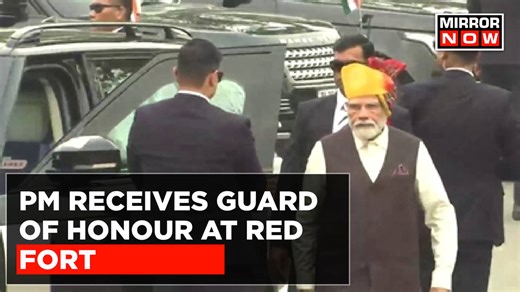77th Independence Day: Prime Minister Modi Enters The Red Fort Through Lahore Gate | Top News