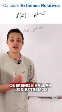Hallar los EXTREMOS RELATIVOS 💯