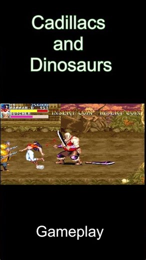 Fighting with Bucher Level 2 Boss - Cadillacs and Dinosaurs Gameplay