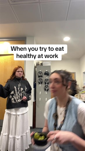 When you try to eat healthy at work😮‍💨 Just love a little treat too much!🫣🍰 #fyp #work #comedy #cheatday