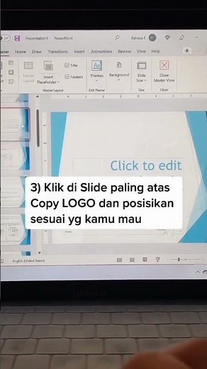 ✅ Cara menambahkan logo di semua slide ppt