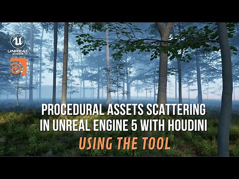 Procedural Assets Scattering in Unreal Engine 5 with Houdini: Using the Tool #ue5 #houdini