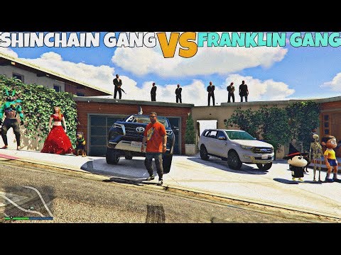 SHINCHAIN GANG vs FRANKLIN GANG || Aakhir kaun Jeetega ye challenge￼ 😱😭|| #gta