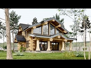 We built an amazing wooden house. Step by step construction process