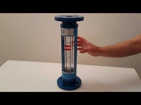 Débitmètre à flotteur et tube en verre, série 6001 et 6002 Tecfluid