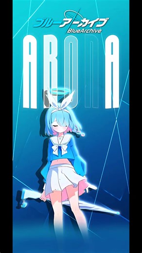 Arona Blue Archive: Neon Sci-Fi Wallpaper Aesthetic