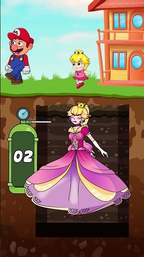 Save Princess Peach Before the Oxygen Runs Out | Mario’s Brave Rescue