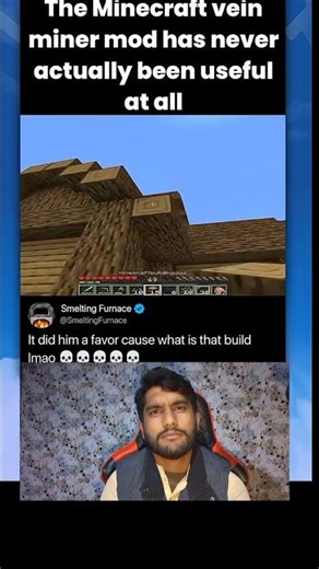 The Minecraft vein miner mod has never actually been useful at all