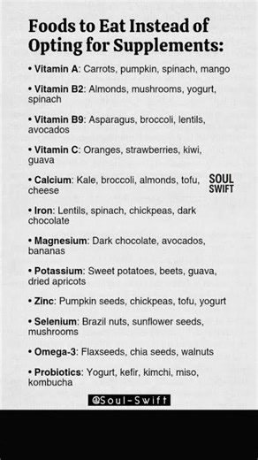 Eat These Foods Instead of Supplements 💊🥗 #HealthTips #Nutrition #Wellness