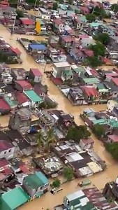 WATCH: Aerial footage of areas hit by Typhoon "Ulysses". (📹Sen. Bong Go) | Via Christa Ramos/INQUIRER.net #UlyssesPH | INQUIRER.net