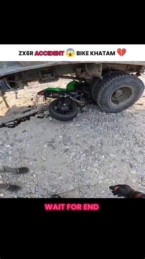ZX6R ACCIDENT 😱🥺 #shorts
