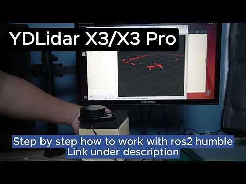 How to use YDLidar X3/X3 pro with ROS2 Humble