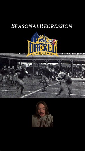 Finding the worst season in college sports history part 1: The 1908 Drexel Dragons football team. #seasonalregression #drexel #collegefootball #ncaa #collegeathlete