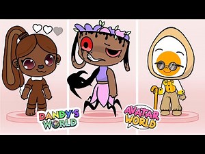 HOW TO CREATE EGGSON, COCOA and BASSIE FROM DANDY’S WORLD IN AVATAR WORLD 🌍 PAZU